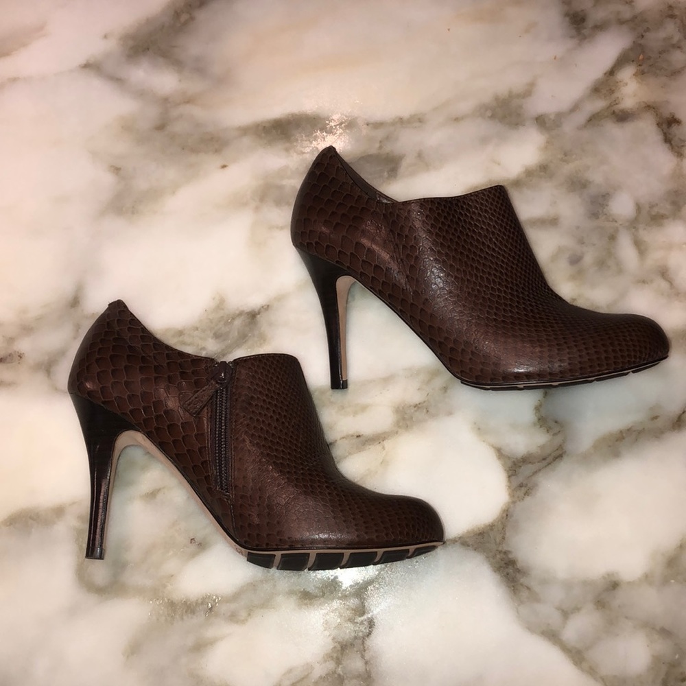 Cole Haan Nike Air faux croc ankle booties